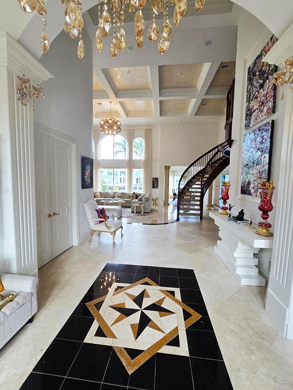 Interior of a custom Home built by Sandhill Builders