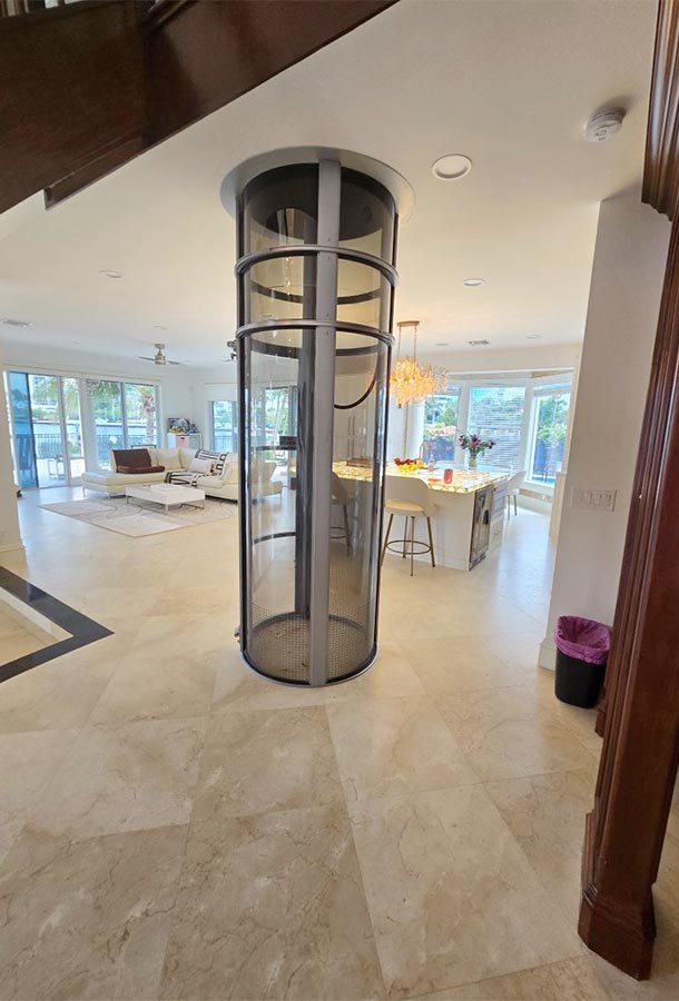 Custom interior kitchen design and build with elevator