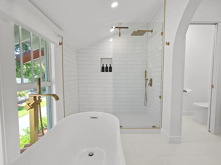 custom bathroom remodel in historic house